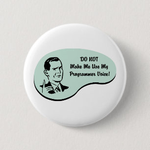 Programmierer-Stimme Button