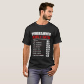 Programmierer Stundensätze Code Funny Computer Pro T-Shirt (Vorne ganz)