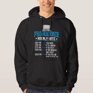 Programmierer stündliche Bezahlung Computer Expert Hoodie