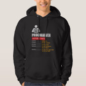 Programmierer-stündlicher Anteil - lustige Hoodie (Vorderseite)