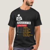 Programmierer-stündlicher Anteil - lustige T-Shirt (Vorderseite)