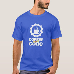 Programmierer-T - Shirt: Kaffee und Code T-Shirt