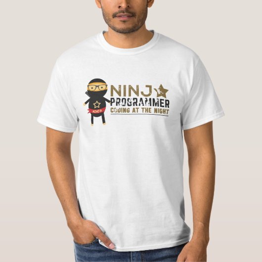 Programmierer-T - Shirt: Ninja Programmierer T-Shirt (Vorderseite)