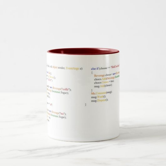Programmierer-Tasse 2,0 Zweifarbige Tasse (Mittel)