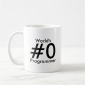 Programmierer-Tasse das #0 der Welt Kaffeetasse (Links)