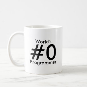 Programmierer-Tasse das #0 der Welt Kaffeetasse