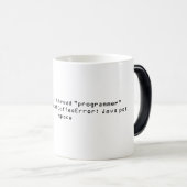 Programmierer-Tasse II Verwandlungstasse (VorderseiteRechts)