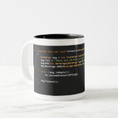 Programmierer-Tasse v1.4.1 Zweifarbige Tasse (Vorderseite Links)