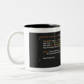 Programmierer-Tasse v1.4.1 Zweifarbige Tasse (Links)