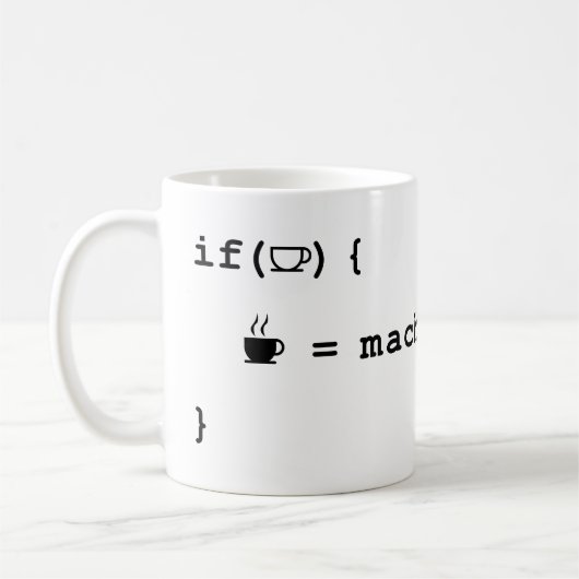 Programmierer-Tasse - Wenn die Kaffee-Tasse leer i Kaffeetasse (Links)