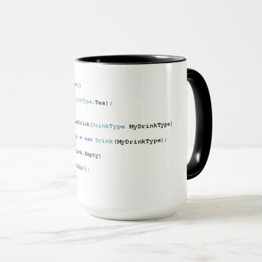 Programmierer-Tee-Tasse C scharfe Tasse (VorderseiteRechts)