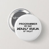 Programmierer tödliches Ninja bis zum Nacht Button (Vorne & Hinten)