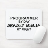 Programmierer tödliches Ninja bis zum Nacht Mousepad (Mit Mouse)