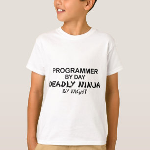 Programmierer tödliches Ninja bis zum Nacht T-Shirt