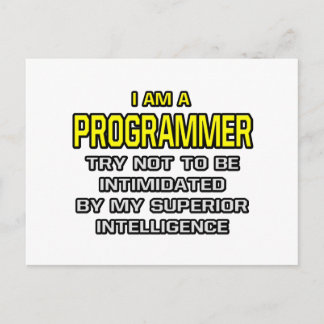 Programmierer... Überlegene Intelligenz Postkarte