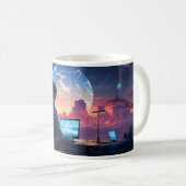 Programmierer und Ansicht Kaffeetasse (VorderseiteRechts)