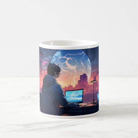 Programmierer und Ansicht Kaffeetasse (Mittel)