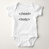 Programmierer und Entwickler Funny Code Baby Strampler (Vorderseite)