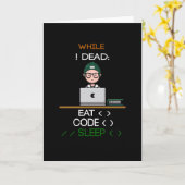 Programmierer und Entwickler Karte (Gelbe Blume)