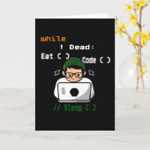 Programmierer und Entwickler Karte (Gelbe Blume)