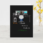 Programmierer und Entwickler Karte (Gelbe Blume)