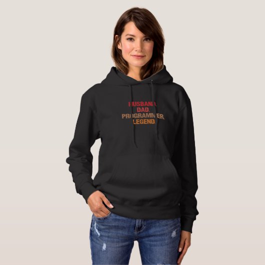 Programmierer Vater IT Nerd Admin Coder Vater Comp Hoodie (Vorne ganz)