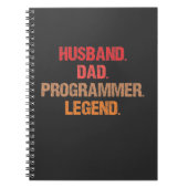 Programmierer Vater IT Nerd Admin Coder Vater Comp Notizblock (Vorderseite)