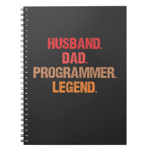 Programmierer Vater IT Nerd Admin Coder Vater Comp Notizblock (Vorderseite)