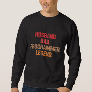 Programmierer Vater IT Nerd Admin Coder Vater Comp Sweatshirt