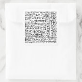 Programmierer verfügen über mehrere Programmierken Quadratischer Aufkleber (Tasche)