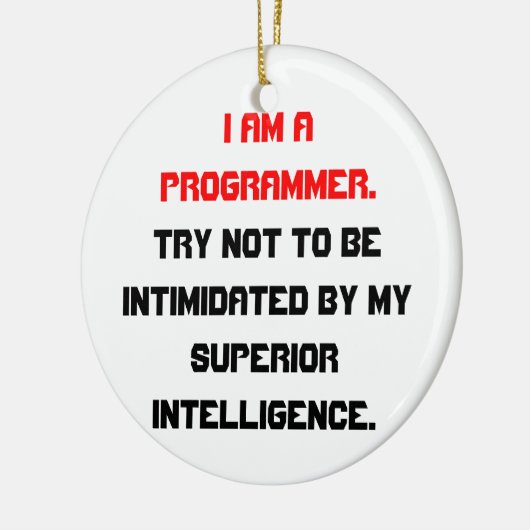 Programmierer-Verzierung Keramik Ornament (Links)