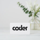 Programmierer Visitenkarte (Stehend Vorderseite)