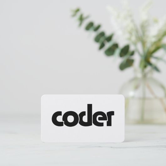 Programmierer Visitenkarte (Stehend Vorderseite)