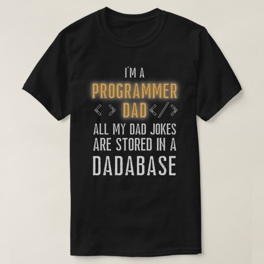 Programmierer werden in einer Datenbank gespeicher T-Shirt (Design vorne)
