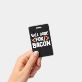 Programmierer wird Code für Bacon Ausweis (Handheld)