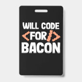 Programmierer wird Code für Bacon Ausweis (Vorderseite)