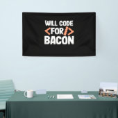 Programmierer wird Code für Bacon Banner (Messeveranstaltung)
