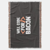 Programmierer wird Code für Bacon Decke (Vorderseite Vertikal)