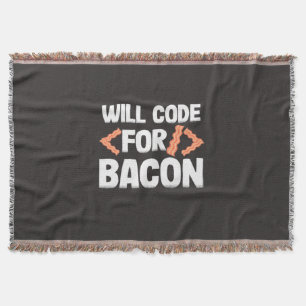 Programmierer wird Code für Bacon Decke