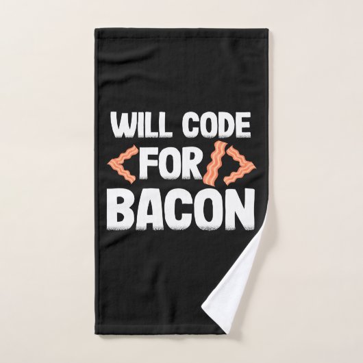 Programmierer wird Code für Bacon Handtuch (Handtuch)