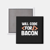 Programmierer wird Code für Bacon Magnet (Vorderseite/Rückseite)