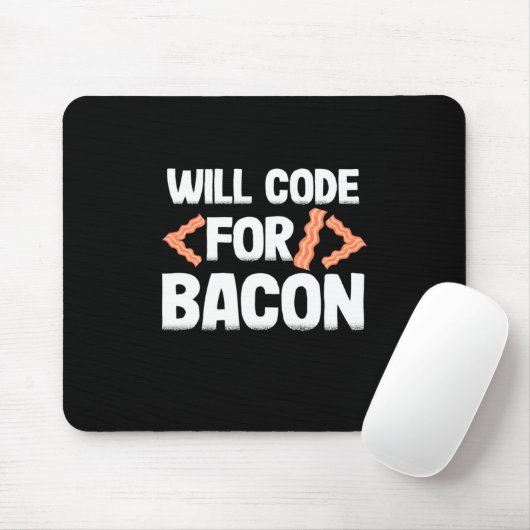 Programmierer wird Code für Bacon Mousepad (Mit Mouse)