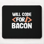 Programmierer wird Code für Bacon Mousepad (Vorne)