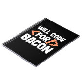 Programmierer wird Code für Bacon Notizblock (Linke Seite)