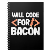 Programmierer wird Code für Bacon Notizblock (Vorderseite)