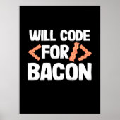 Programmierer wird Code für Bacon Poster (Vorne)