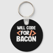 Programmierer wird Code für Bacon Schlüsselanhänger (Vorderseite)