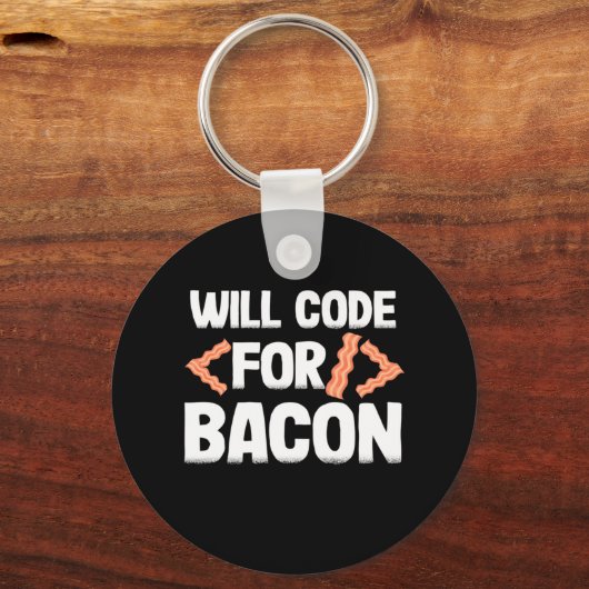 Programmierer wird Code für Bacon Schlüsselanhänger (Vorderseite)