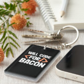 Programmierer wird Code für Bacon Schlüsselanhänger (Vorderseite rechts)