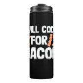 Programmierer wird Code für Bacon Thermosbecher (Vorderseite)